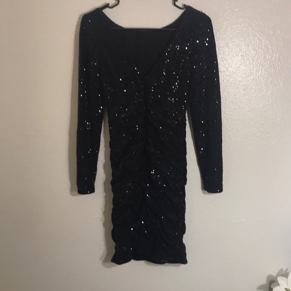 Sequin Stretch Cocktail Dress - Picture 2 of 3
